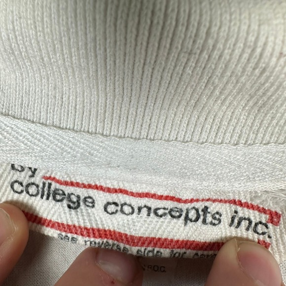 Alabama Crimson Tide Vintage 80s Polo Shirt Bama Big Al Graphic Red White Large - Picture 6 of 9